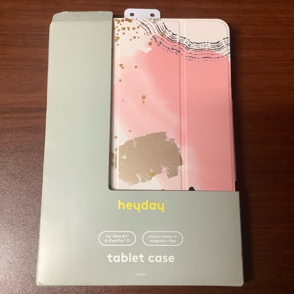 Abstract Pink and Gold Tablet Case iPad Pro 11 - Picture 3 of 12